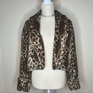RARE VINTAGE 1996 (M) VICTORIA’S SECRET CHEETAH ROBE (CROPPED)